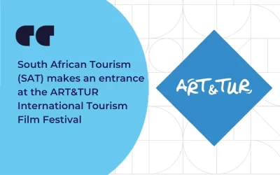 South African Tourism (SAT) makes an entrance at the ART&TUR International Tourism Film Festival